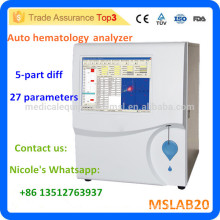 2016 Nueva clínica de marca MSLAB20i completo automático de 5 partes de sangre de difusión de células de la cuenta de la máquina / analizador de sangre